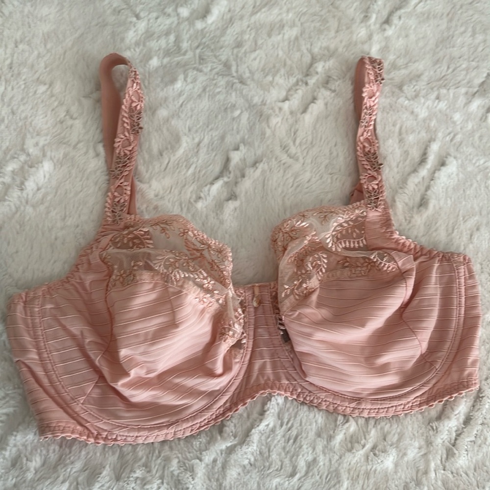 Louis Braco Paris 36E Unlined Wire Pink Bra